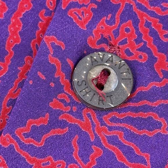 AVANTI Blue Hawaii Elvis Presley Silk Tropical Shirt Large Aloha Vintage Tiki - Picture 4 of 9